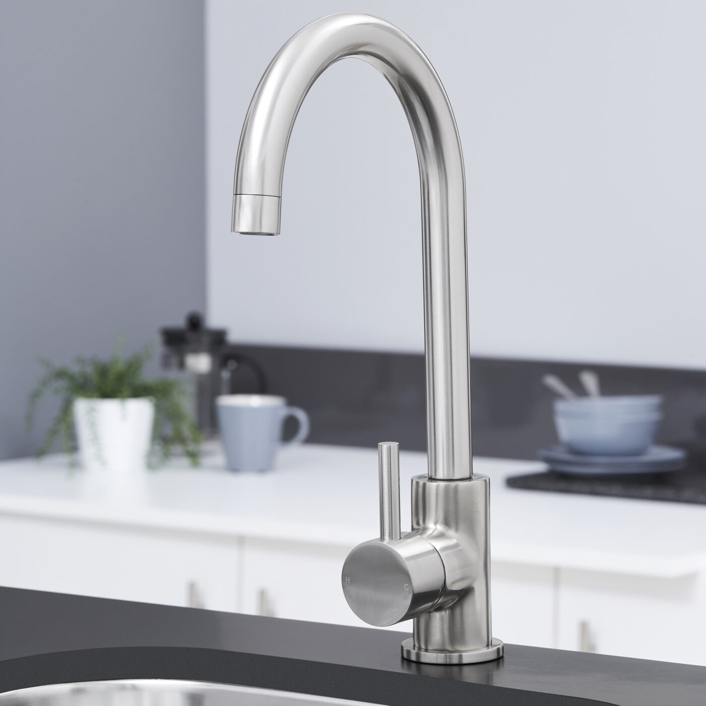 Bari Kitchen Tap - Brushed Nickel