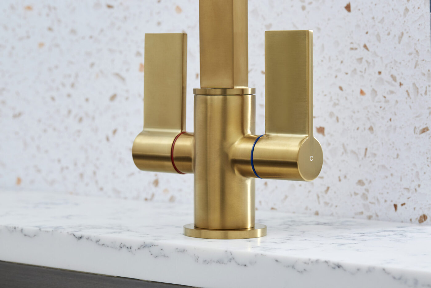 Catania Kitchen Tap - Brushed Gold - Image 3