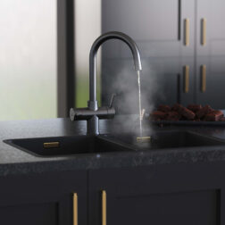 Messina Swan Neck 3-in-1 Boiling Tap - Gun Metal