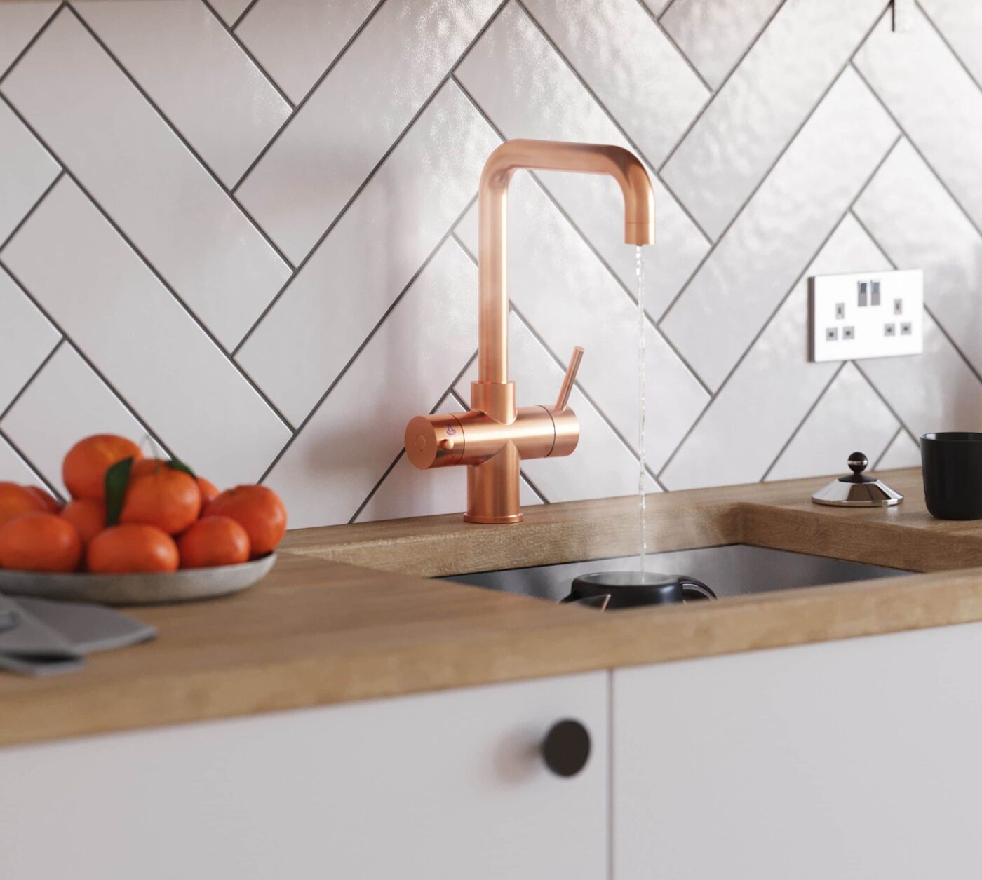 Genoa D-Shape 4-in-1 Boiling Tap - Copper