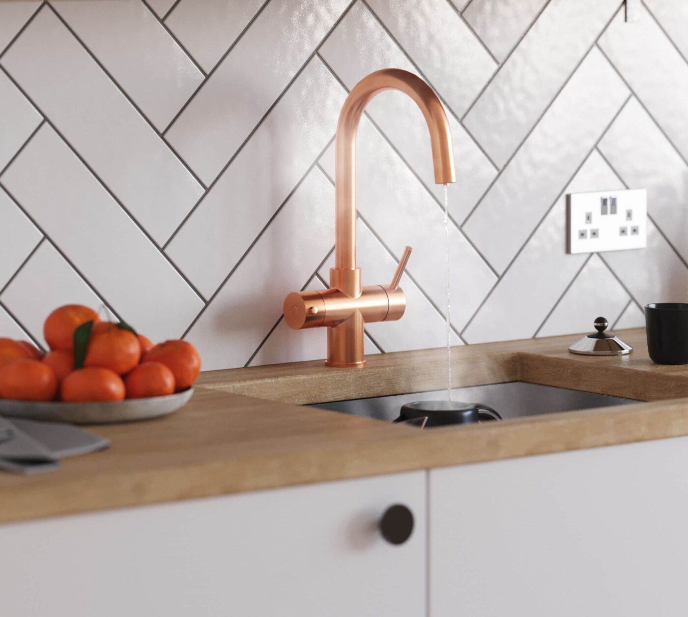 Messina Swan Neck 3-in-1 Boiling Tap - Copper