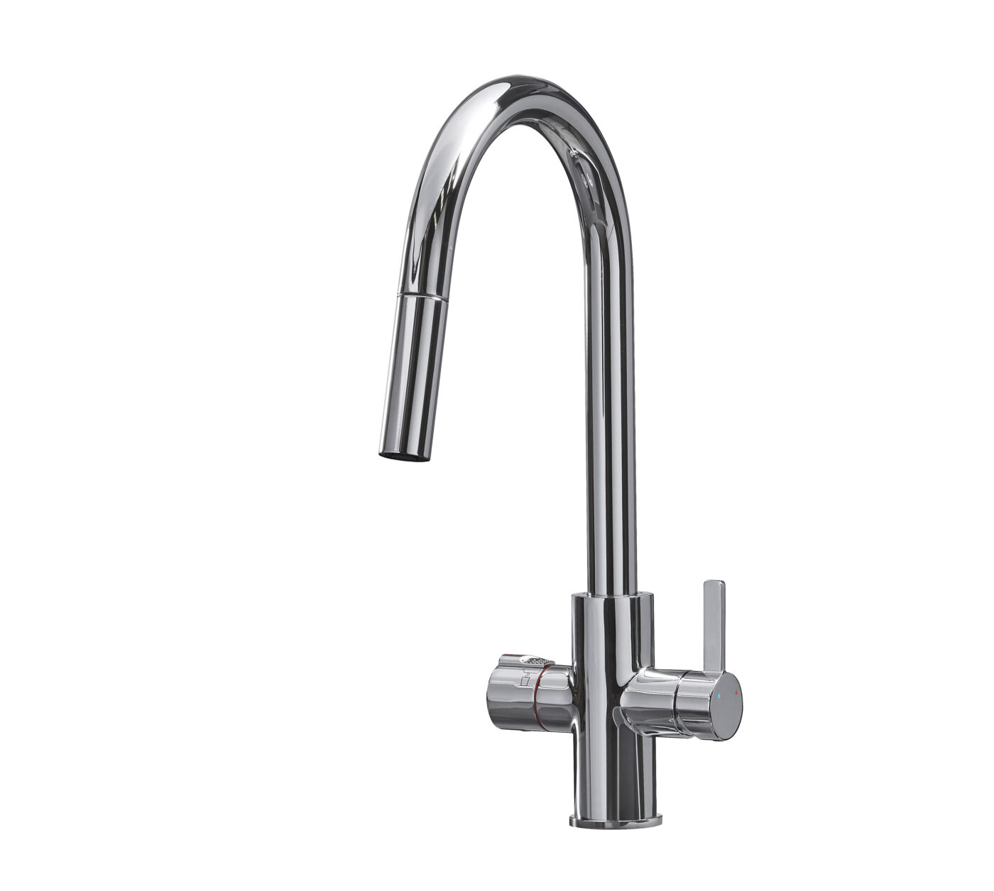 Roma Swan Neck 4-in-1 Pull Out Boiling Tap - Chrome - Image 12