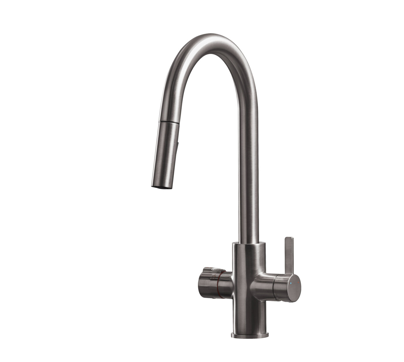 Roma Swan Neck 4-in-1 Pull Out Boiling Tap - Brushed Nickel - Image 10