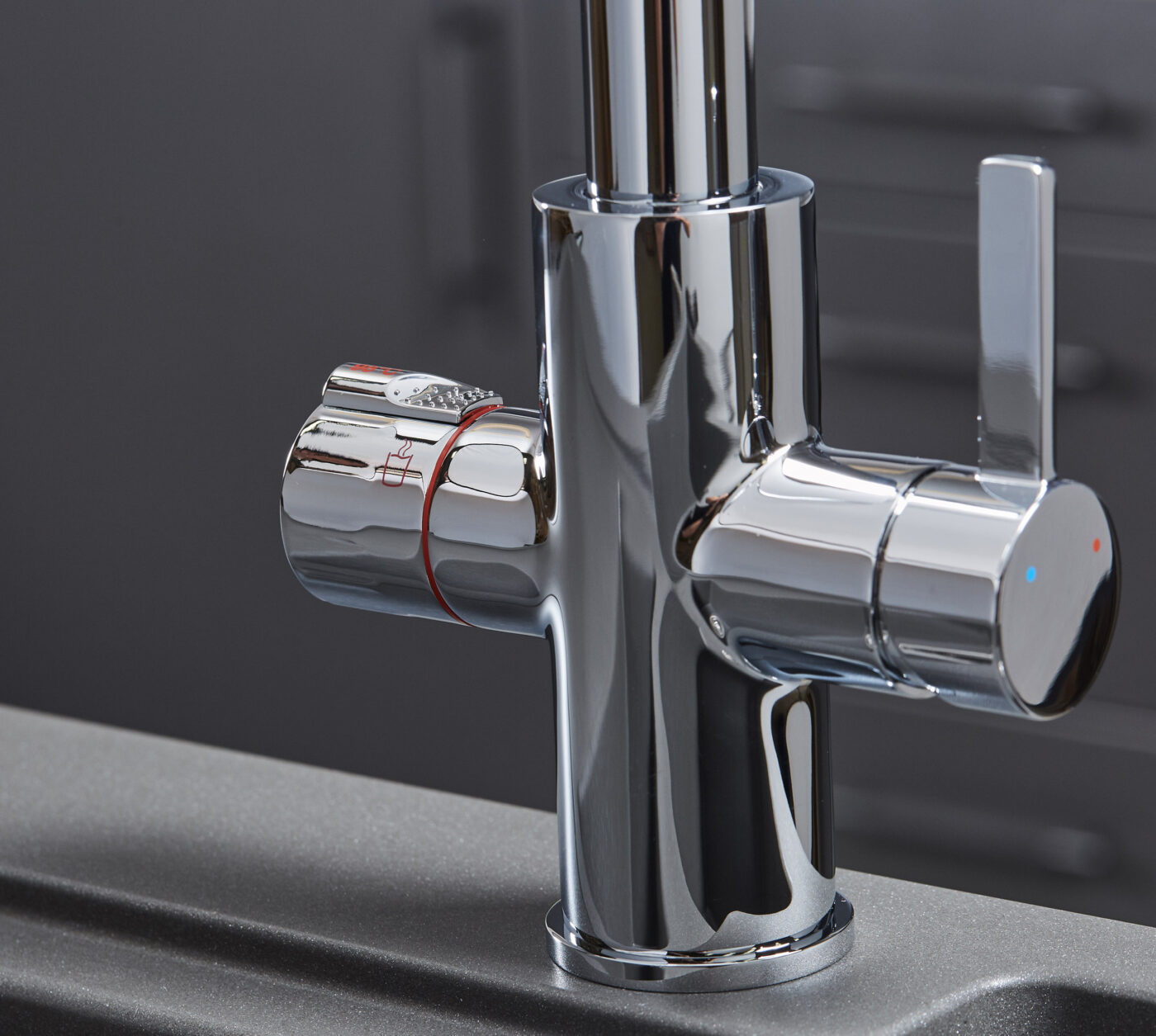 Roma Swan Neck 4-in-1 Pull Out Boiling Tap - Chrome - Image 6