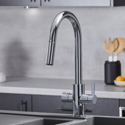 Roma Swan Neck 4-in-1 Pull Out Boiling Tap - Chrome