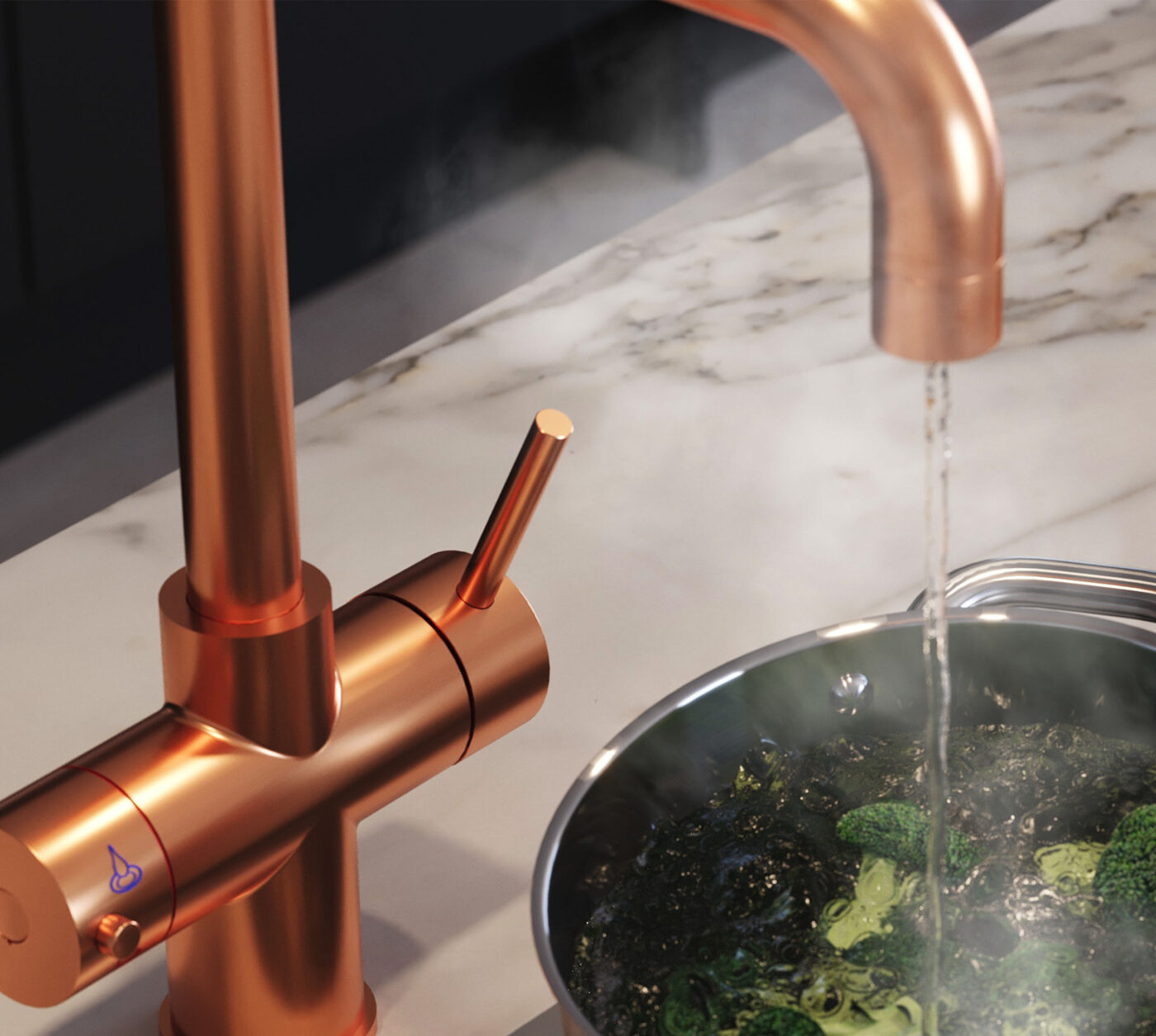Genoa D-Shape 4-in-1 Boiling Tap - Copper - Image 4