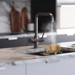 Genoa D-Shape 4-in-1 Boiling Tap - Gun Metal