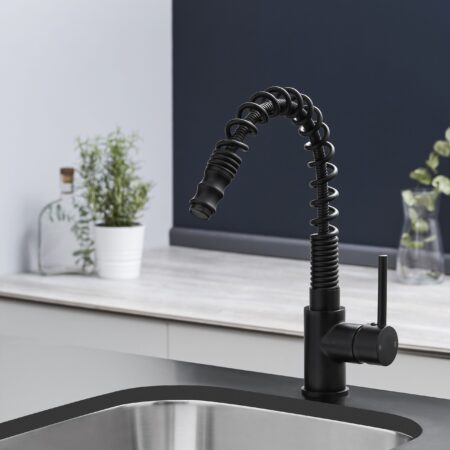 Bergamo Kitchen Tap - Matt Black