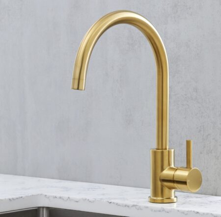 Bari Kitchen Tap - Brushed Gold